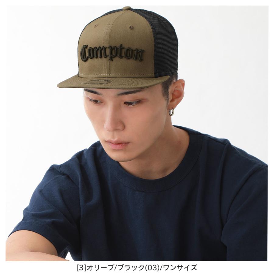 【送料無料】 コンプトン ニューエラ メッシュキャップ 9FIFTY キャップ 3D刺繍 迷彩 COMPTON メンズ ベースボールキャップ 帽子 NE403 [OLD SCHOOL]｜f-box｜05