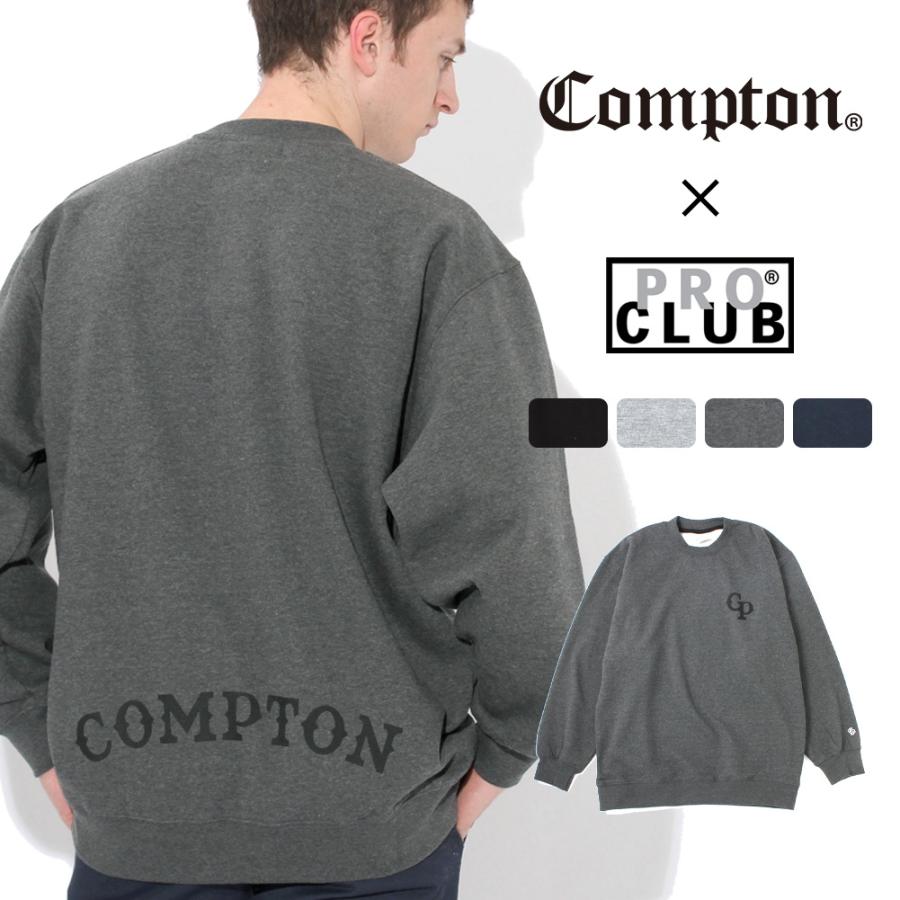 【送料無料】 トレーナー メンズ｜プロクラブ コンプトン コラボ comxpc0001｜PRO CLUB COMPTON BASIC LOGO | PRO CLUB
