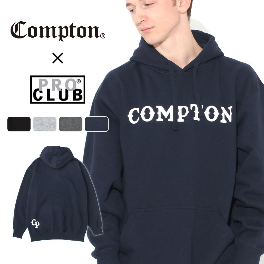 【送料無料】 パーカー プルオーバー メンズ｜プロクラブ コンプトン コラボ comxpc0004｜PRO CLUB COMPTON BASIC LOGO 爆買 | PRO CLUB