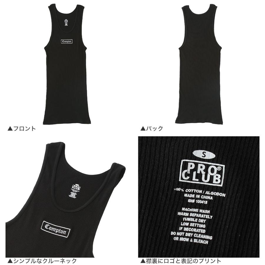 PRO CLUB 【送料無料】 プロクラブ コンプトン タンクトップ