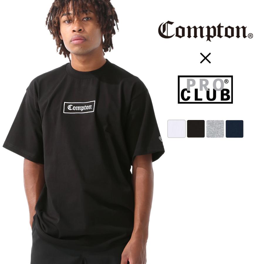プロクラブ コンプトン Tシャツ 半袖 メンズ USAサイズ PRO CLUB 101 COMPTON OLD SCHOOL EMBO 半袖Tシャツ 大きいサイズ【メール便可】 爆買 | PRO CLUB