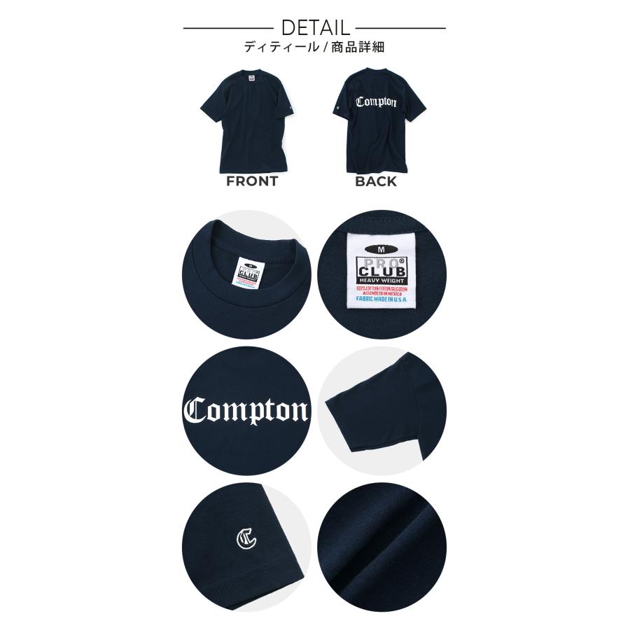 PRO CLUB（プロクラブ） COMPTON コンプトン 半袖Tシャツ メンズ 厚手 