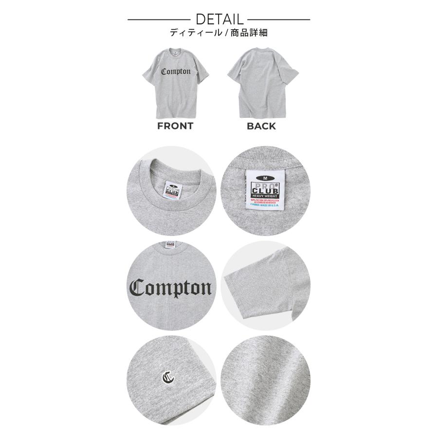 PRO CLUB プロクラブ COMPTON コンプトン 半袖Tシャツ メンズ 大きいサイズ 厚手 ヘビーウェイト ロゴ ストリート USAモデル【メール便可】 爆買 | PRO CLUB | 18