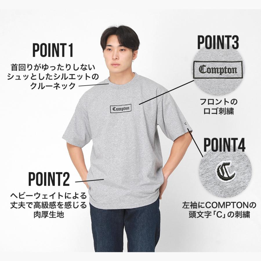 PRO CLUB プロクラブ COMPTON コンプトン 半袖Tシャツ メンズ 厚手 刺繍 ロゴ シンプル ヘビーウェイト アメカジ USAモデル【メール便可】 爆買 | PRO CLUB | 09