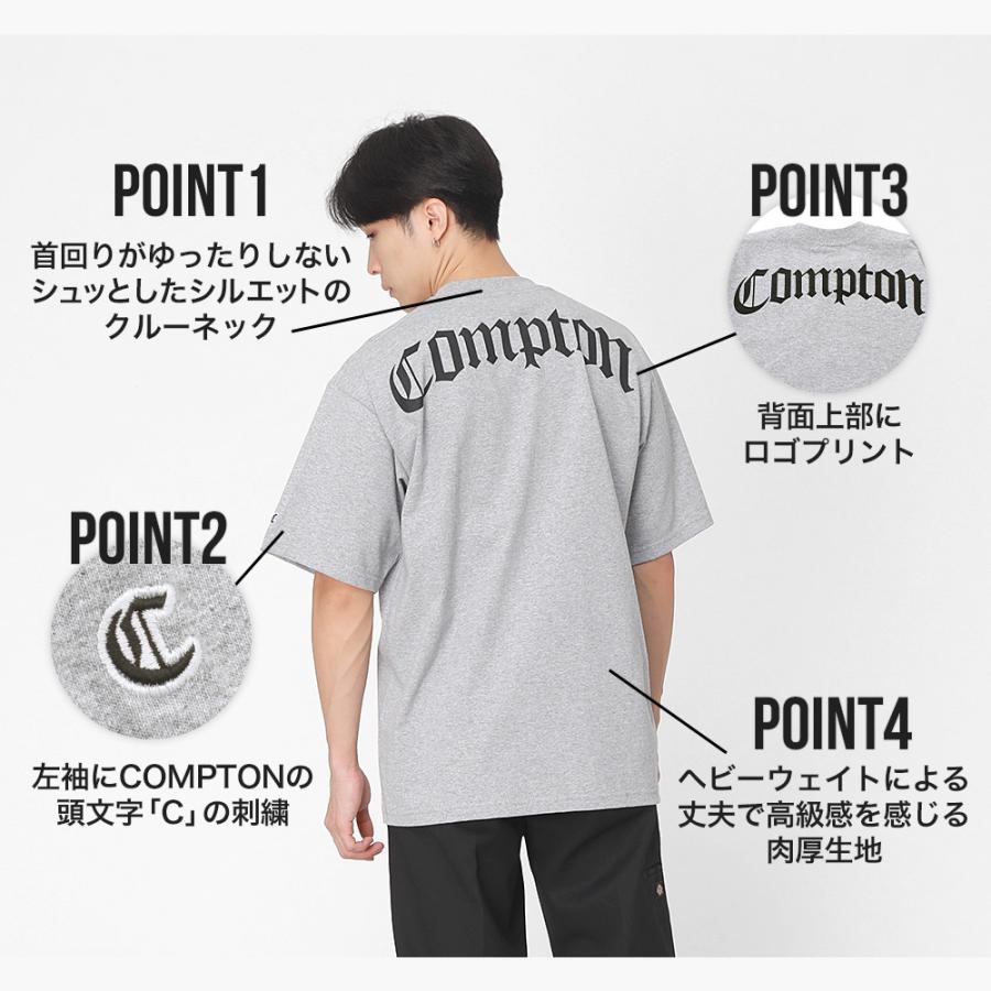 PRO CLUB プロクラブ COMPTON コンプトン 半袖Tシャツ バック PRO CLUB プロクラブ COMPTON コンプトン 半袖Tシャツ バック