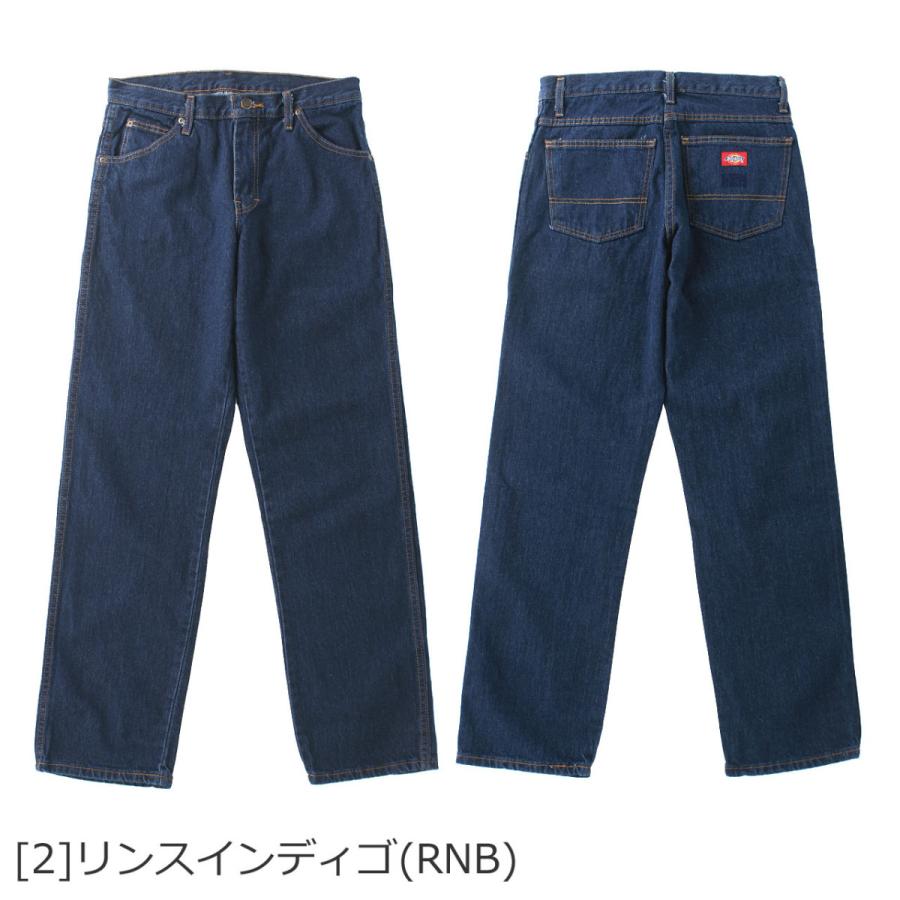 Dickies ディッキーズ 9393 ジーンズ メンズ デニム リジッド ウォッシュ ストレート 大きいサイズ 太め ゆったり パンツ アメカジ ストリート USAモデル｜f-box｜09