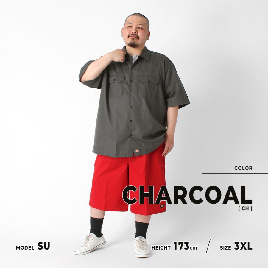 Dickies（ディッキーズ） [ビッグサイズ] 半袖 シャツ ワークシャツ