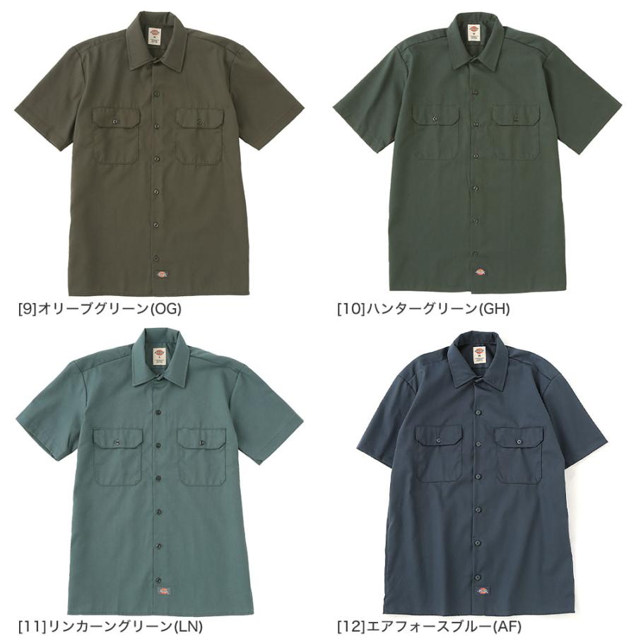 正規品美品DSQUARED2オリーブグリーン 半袖ボタンアップシャツ Dickies（ディッキーズ） [ビッグサイズ] シャツ 半袖 メンズ 大きい