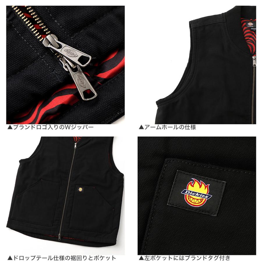 Dickies x Spitfire ベスト Dickies X Spitfire Insulated Vest - Black – Icon Boardshop