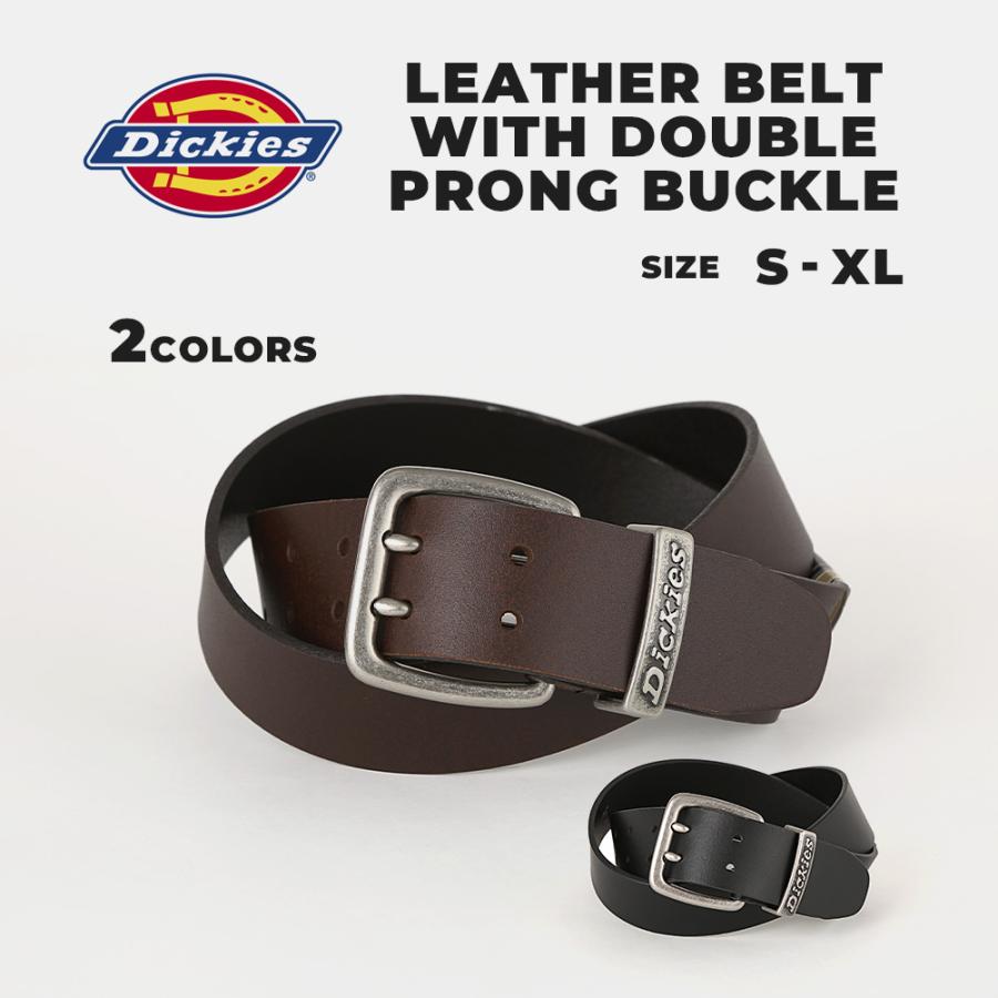 Dickies（ディッキーズ） ベルト ダブルピン メンズ 本革 レザー