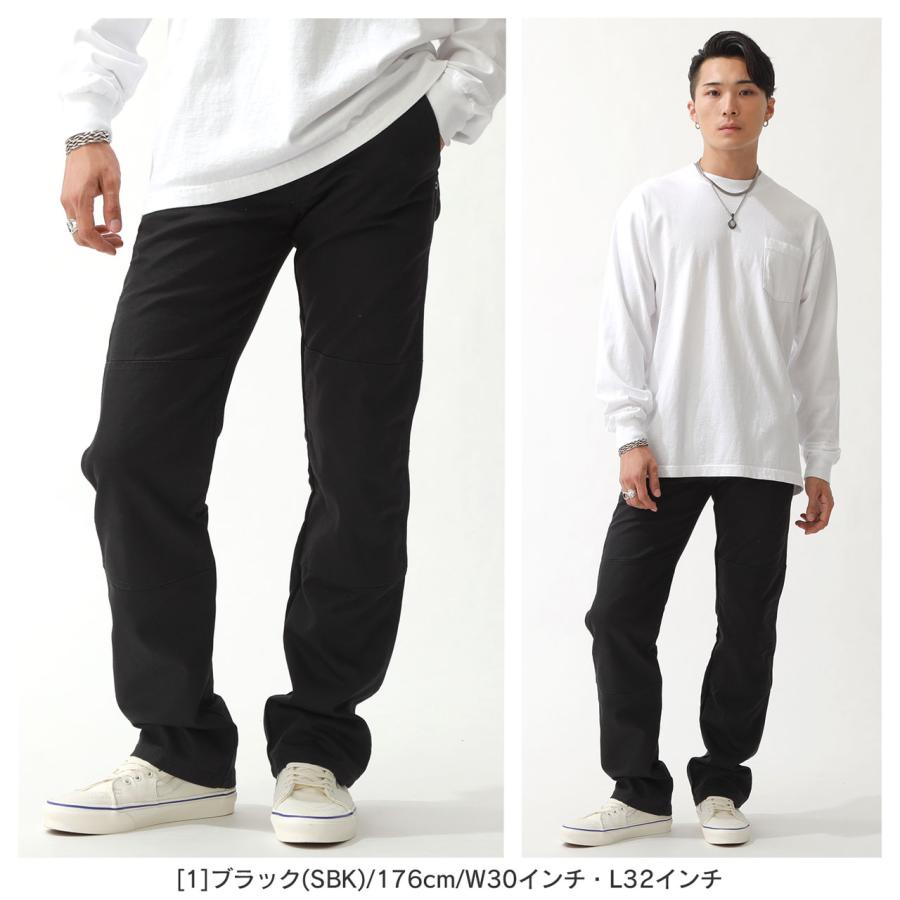 ２枚ディッキーズ　USA製 90s ブラックチノパン　ワーク　W40 L32 90's Dickies Black Work Pants W32 90年代 ディッキーズ ブラック