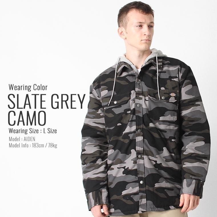 Dickies ディッキーズ シャツジャケット パーカーフード付き ダック