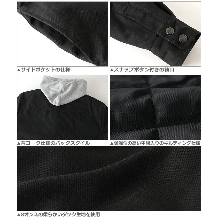 Dickies（ディッキーズ） シャツジャケット パーカーフード付き ダック