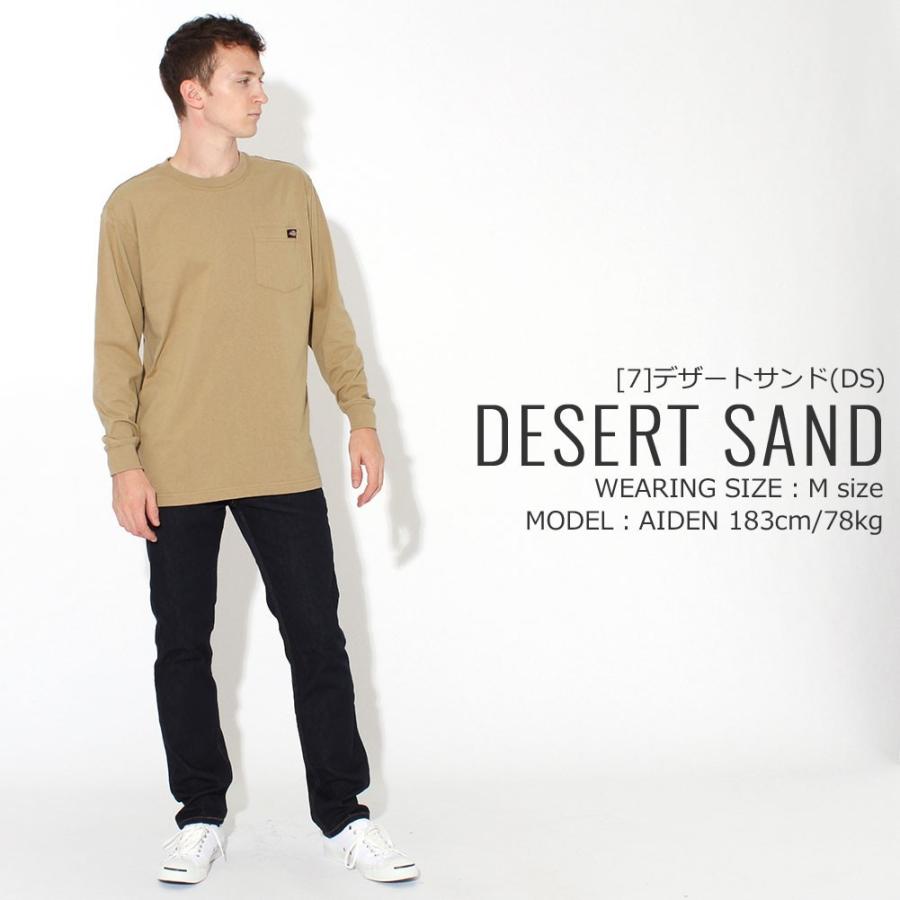 Dickies（ディッキーズ） ロンt メンズ ポケット付き 長袖 tシャツ