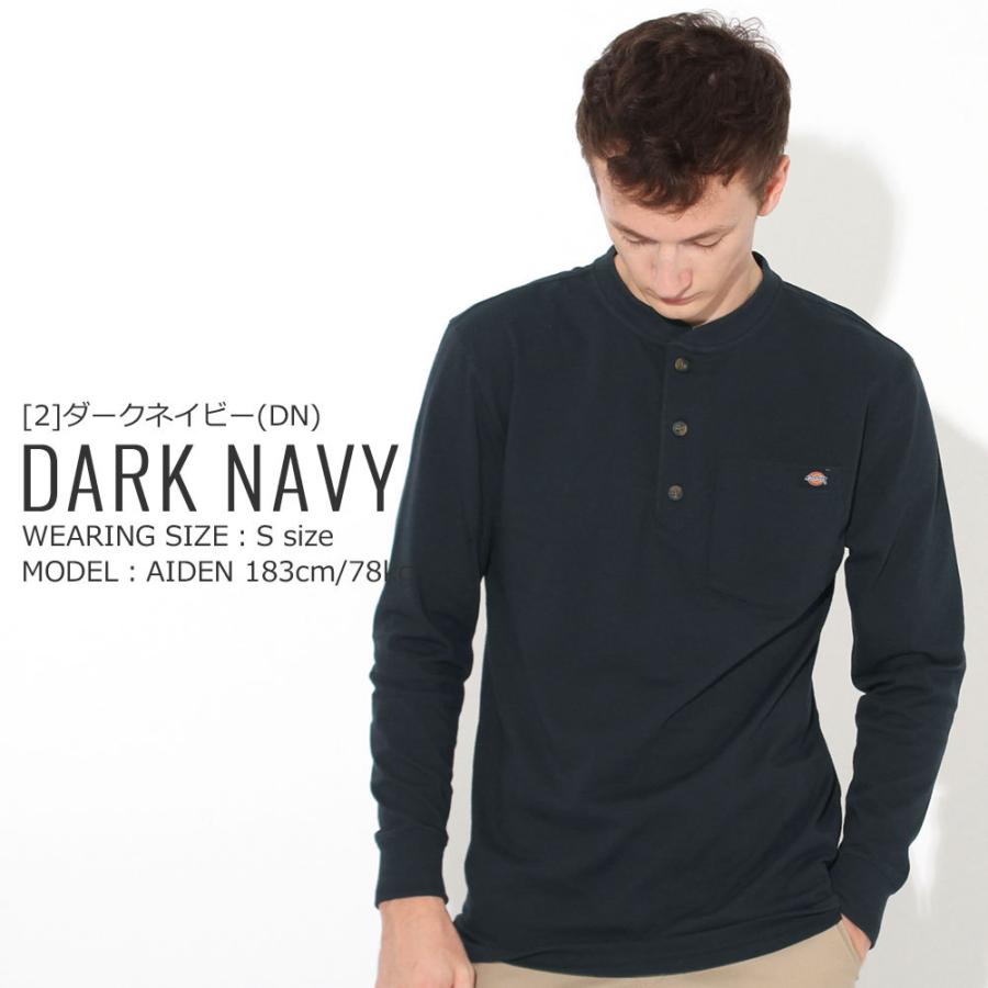 Dickies ディッキーズ 長袖Tシャツ ロンT メンズ 大きいサイズ ヘンリーネック 無地 ポケット 厚手 アメカジ USAモデル【メール便可】 爆買 | Dickies | 10