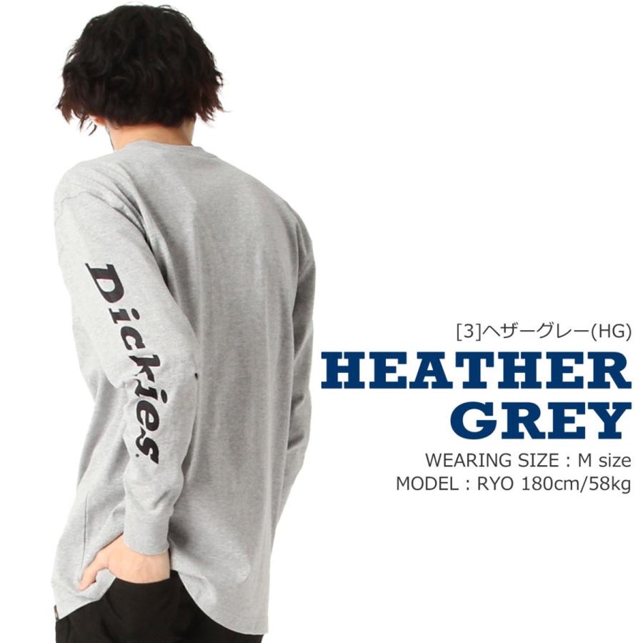 46004　ディッキーズ　ロンT　グレー　M 46004ディッキーズロンTグレーM