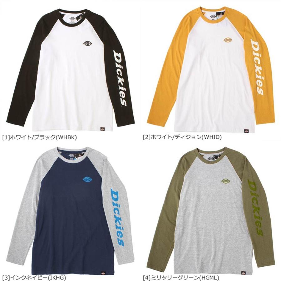 ディッキーズ Tシャツ 長袖 クルーネック ラグラン メンズ WL46D USAモデル Dickies ロンT 長袖Tシャツ【メール便可】｜f-box｜03