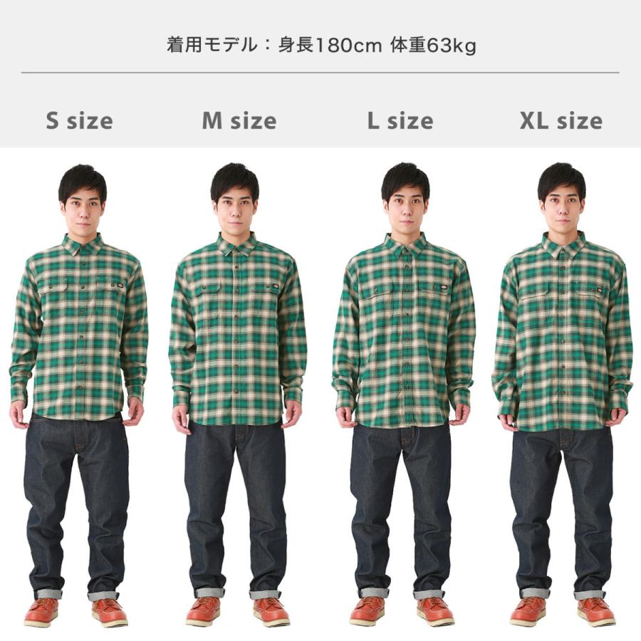Dickies（ディッキーズ） シャツ 長袖 メンズ フランネル チェック