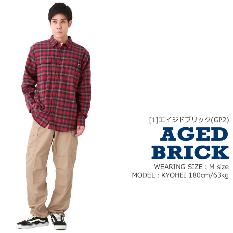 Dickies ディッキーズ シャツ 長袖 メンズ フランネル チェック Dickies ディッキーズ シャツ 長袖 メンズ フランネル チェック