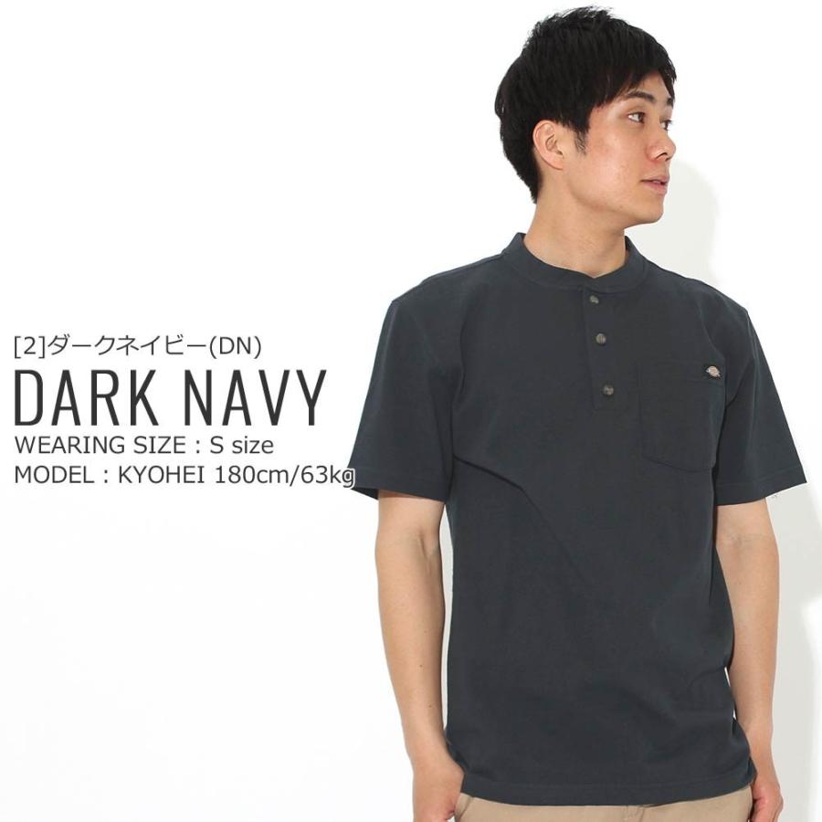 Dickies（ディッキーズ） Tシャツ 半袖 ヘンリーネック ヘビーウェイト