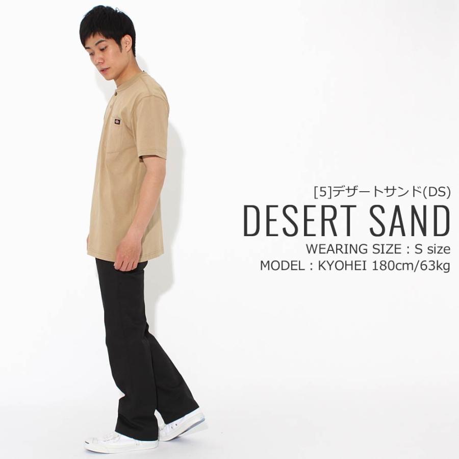 Dickies（ディッキーズ） Tシャツ 半袖 ヘンリーネック メンズ 大きい