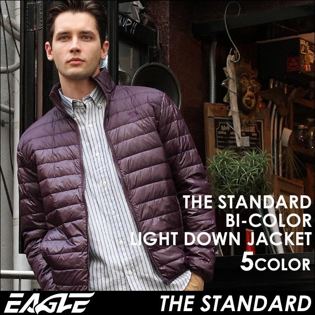 送料無料 ダウンジャケット 97％以上節約 メンズ 軽量 撥水 日本規格 40004 注目 EAGLE ライトアウター イーグル ライトダウン STANDARD 防寒 軽い プレゼント
