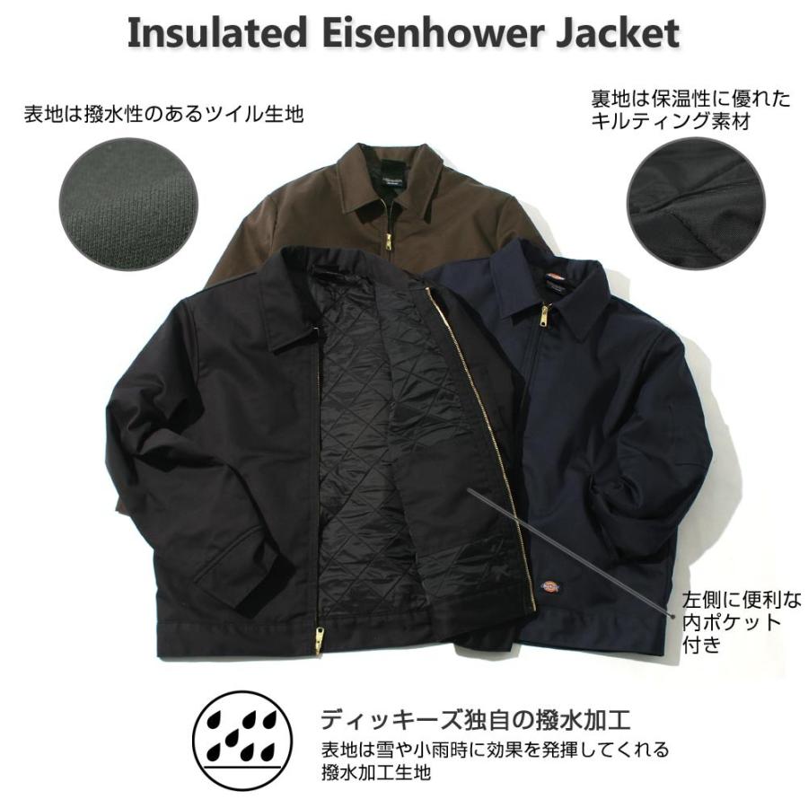 ディッキーズ アイゼンハワージャケット #TJ15 Black Dickies ディッキーズ ジャケット メンズ アイゼンハワー