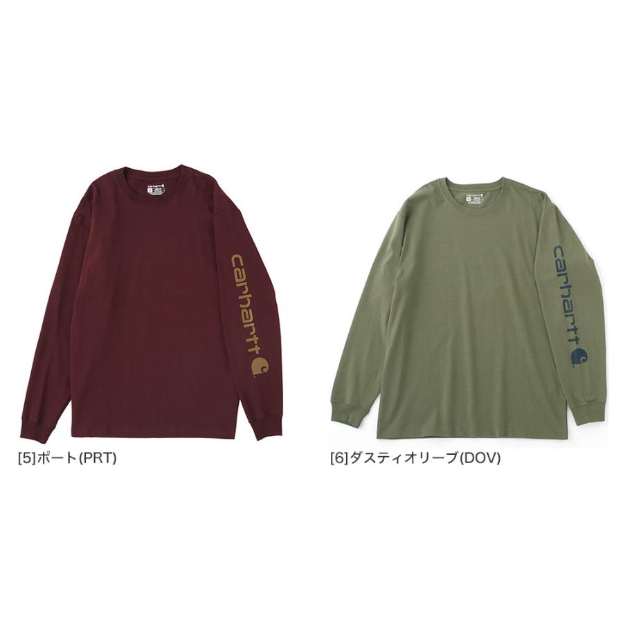 Carhartt カーハート ロンt メンズ ブランド tシャツ 長袖 袖ロゴ ショルダーロゴ 大きいサイズ 厚手 ヘビーウェイト 【メール便可】 爆買 | Carhartt | 09