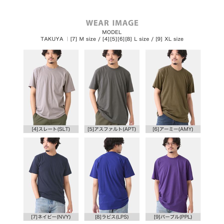 LOS ANGELES APPAREL ロサンゼルスアパレル Tシャツ 半袖 無地 LOS ANGELES APPAREL ロサンゼルスアパレル Tシャツ 半袖 無地