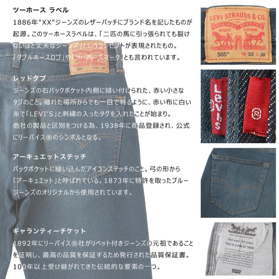 Levi's（リーバイス） ジーンズ 505 ストレッチ ジップフライ ロス W29