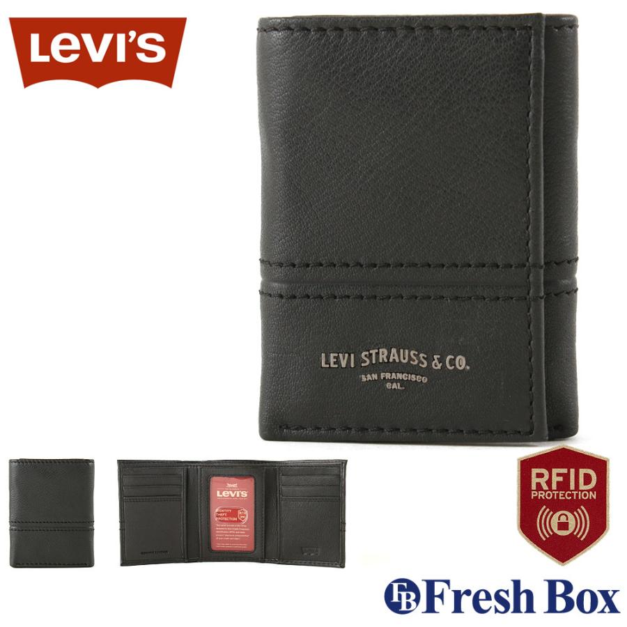 Levi S リーバイス 財布 メンズ 三つ折り ブランド カジュアル 本革 コンパクト Levis 31lv Usaモデル Levis 31lv Freshbox 通販 Yahoo ショッピング