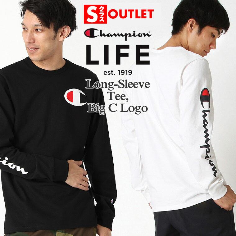 アウトレット 返品 交換 キャンセル不可 Champion チャンピオン Tシャツ メンズ 長袖 袖ロゴ ロンt メンズ ブランド 長袖tシャツ 大きいサイズ Outlet Champion Gt47 Y077 Freshbox 通販 Yahoo ショッピング