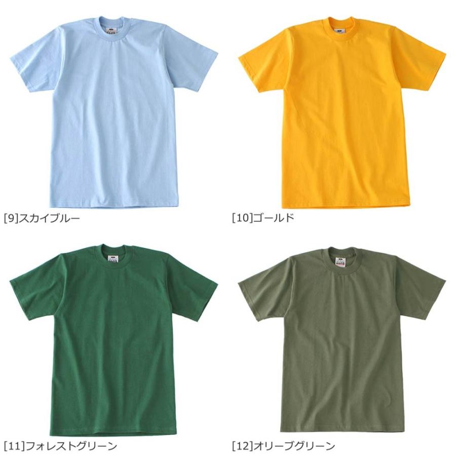 【正規代理店】 PRO CLUB プロクラブ tシャツ ヘビーウェイト 6.5オンス 厚手 無地 tシャツ メンズ 半袖 ブランド 大きいサイズ [USAモデル] 【メール便可】 | PRO CLUB | 04