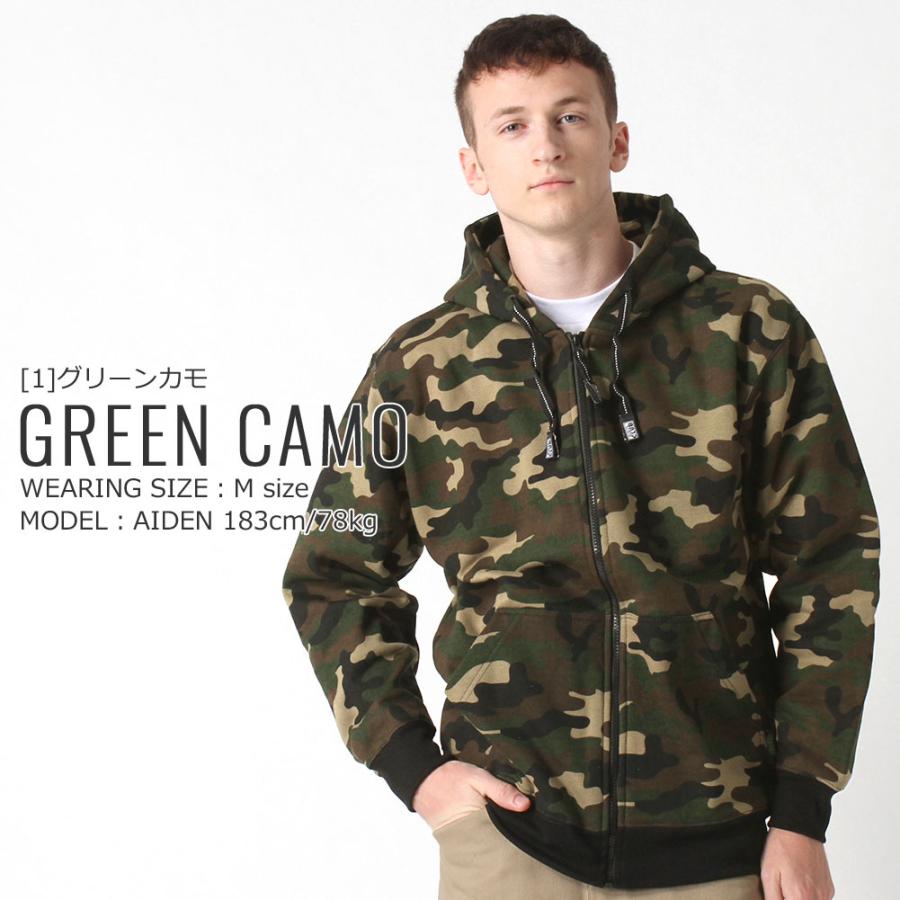 PRO CLUB（プロクラブ） パーカー ヘビーウェイト 迷彩 カモ メンズ