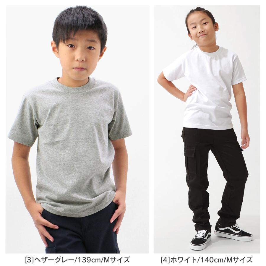 PRO CLUB（プロクラブ） [キッズ] Tシャツ 半袖 クルーネック 無地