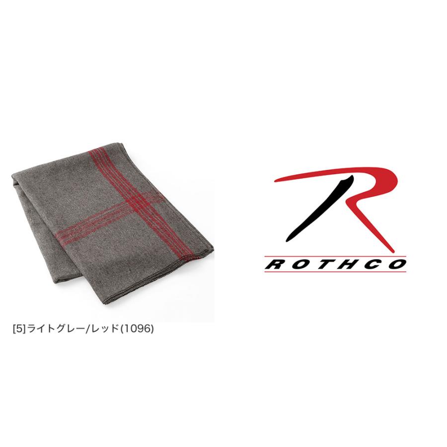 廃盤品✨ホースブランケットリサーチ レッド×グレー ハーフサイズ 1/2 ROTHCO（ロスコ） ブランケット ひざ掛け 大判 ウール 1081 USAモデル