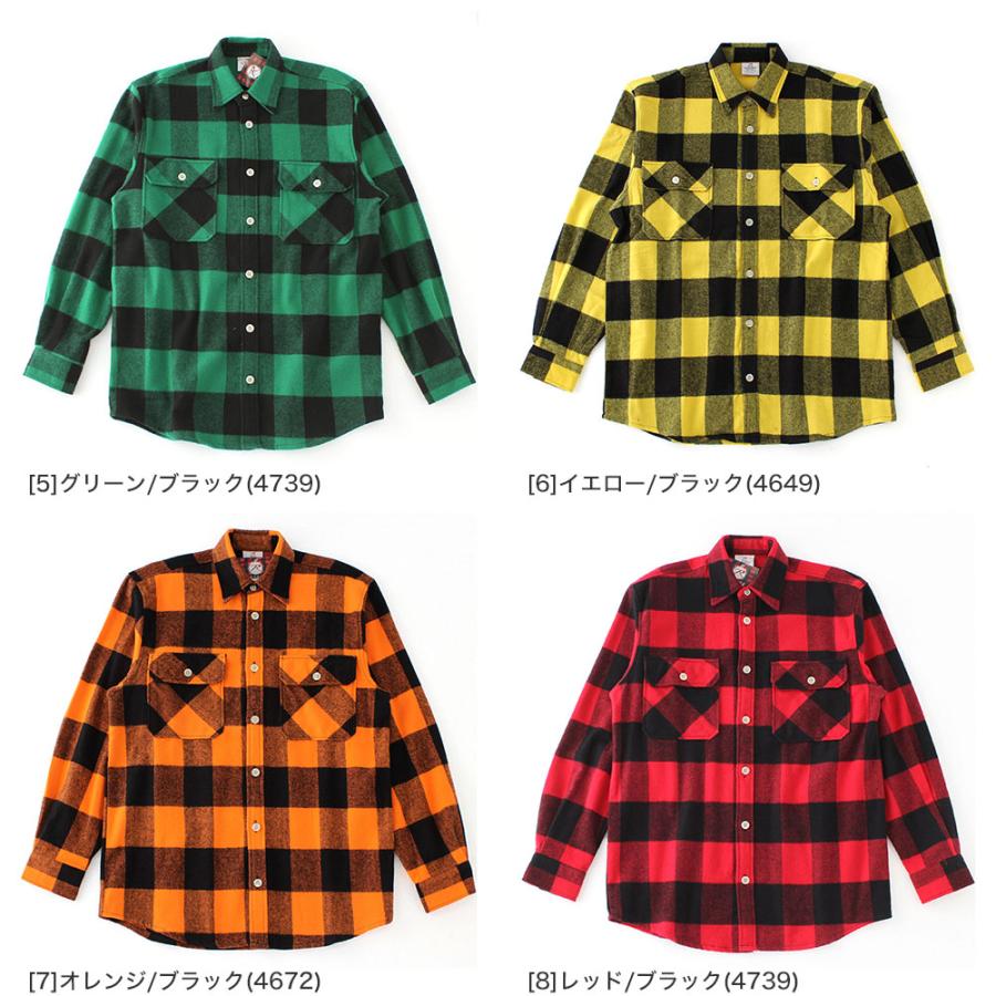 ROTHCO ロスコ シャツ 長袖 ブロック チェック柄 メンズ USA ROTHCO ロスコ シャツ 長袖 ブロック チェック柄 メンズ USA