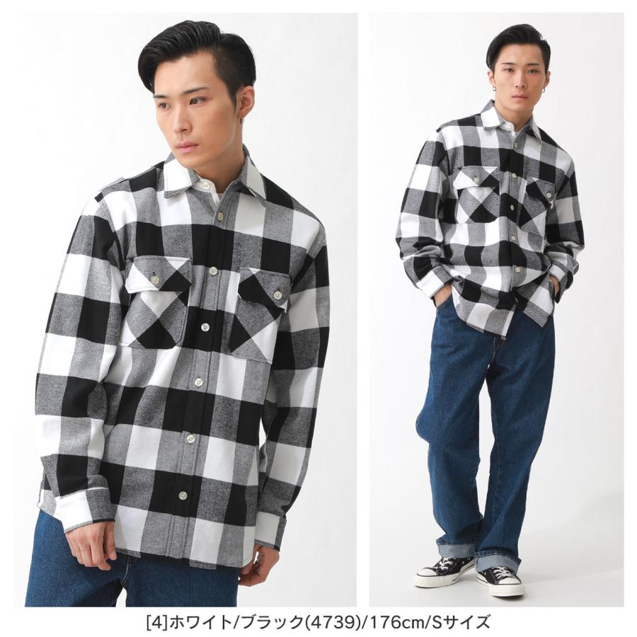 ROTHCO ロスコ シャツ 長袖 ブロック チェック柄 メンズ USA ROTHCO ロスコ シャツ 長袖 ブロック チェック柄 メンズ USA