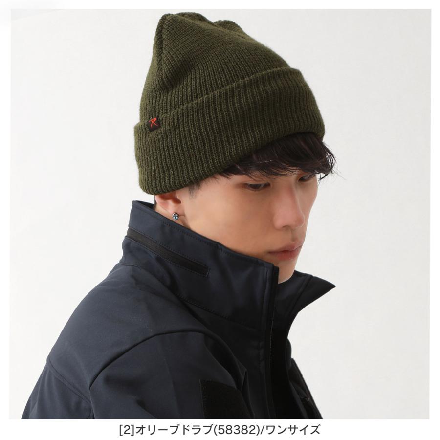ROTHCO（ロスコ） ニットキャップ ビーニー ニット帽 深め メンズ