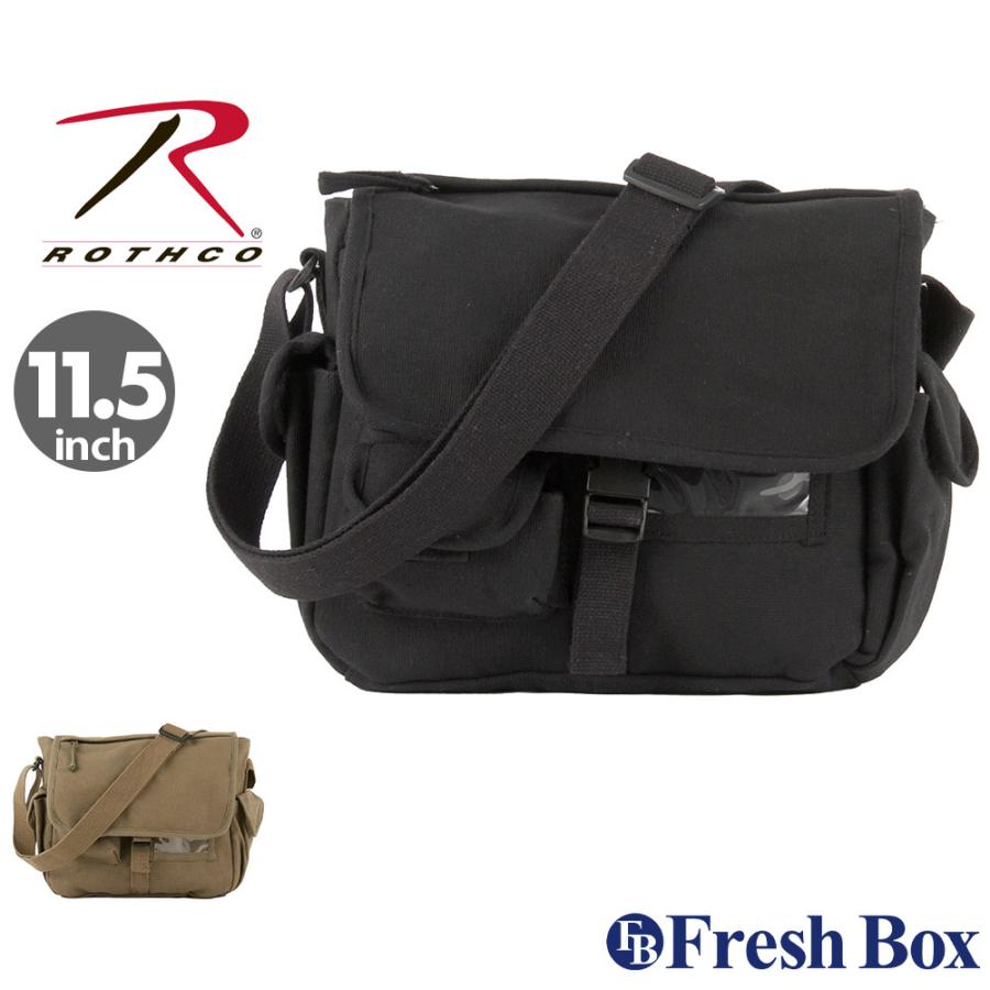 ロスコ バッグ ショルダーバッグ 斜めがけバッグ メンズ レディース ヴィンテージ加工 Rothco Idケース キャンバス ブランド 通販激安