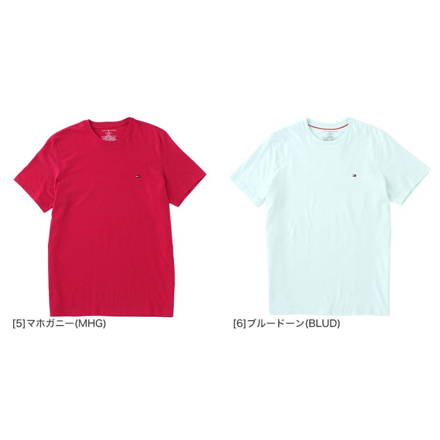 TOMMY HILFIGER トミーヒルフィガー tシャツ メンズ 半袖 半袖tシャツ 無地 ワンポイント ロゴ USAモデル 【メール便可】｜f-box｜06