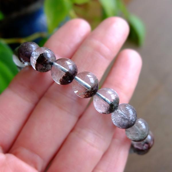 ガーデンクォーツ3A（マダガスカル産）庭園水晶 ブレスレット 約10mm丸 