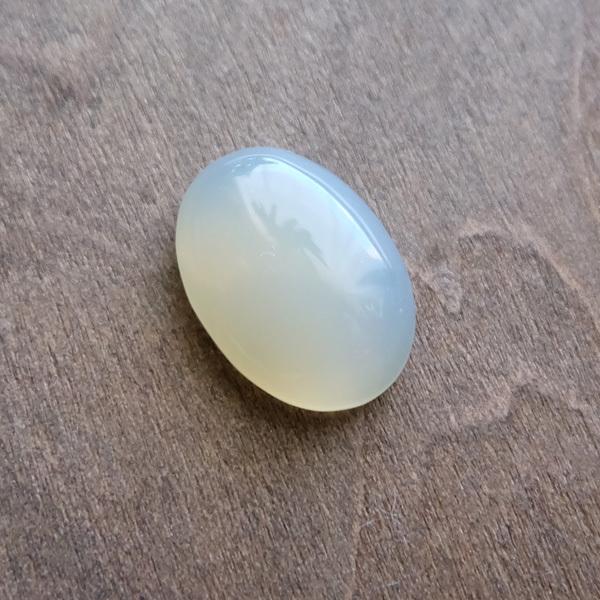 ホワイトオニキス 天然石ルース・カボション オーバル型 （約18×13×5mm