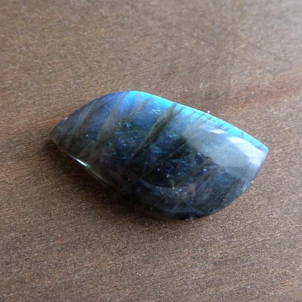 天然石ルース・カボション　ラブラドライト 約35×18×8mm　アクセサリーハンドメイド天然素材・ビーズ（c0109）※メール便送料無料 |  | 02