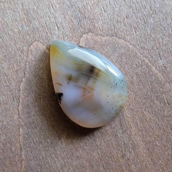 アフリカ産 モンタナアゲート 天然石ルース カボション ドロップ型（約