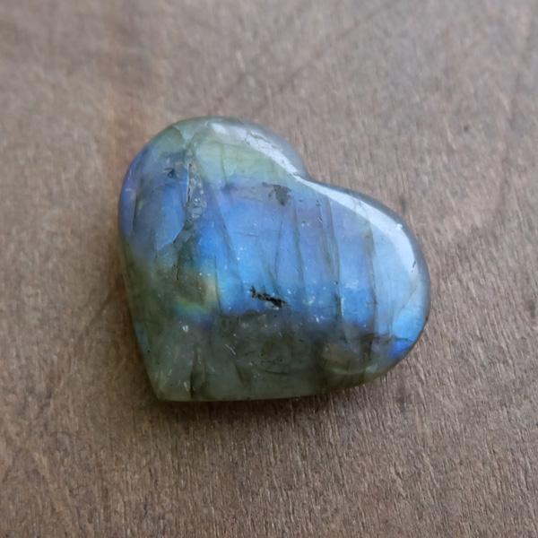 ラブラドライト（マダガスカル産） 大きめハート形 天然石ルース 