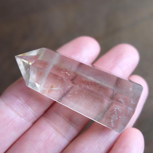 スモーキークォーツ（ブラジル産）原石ポイント ・六角柱 天然石・鉱物