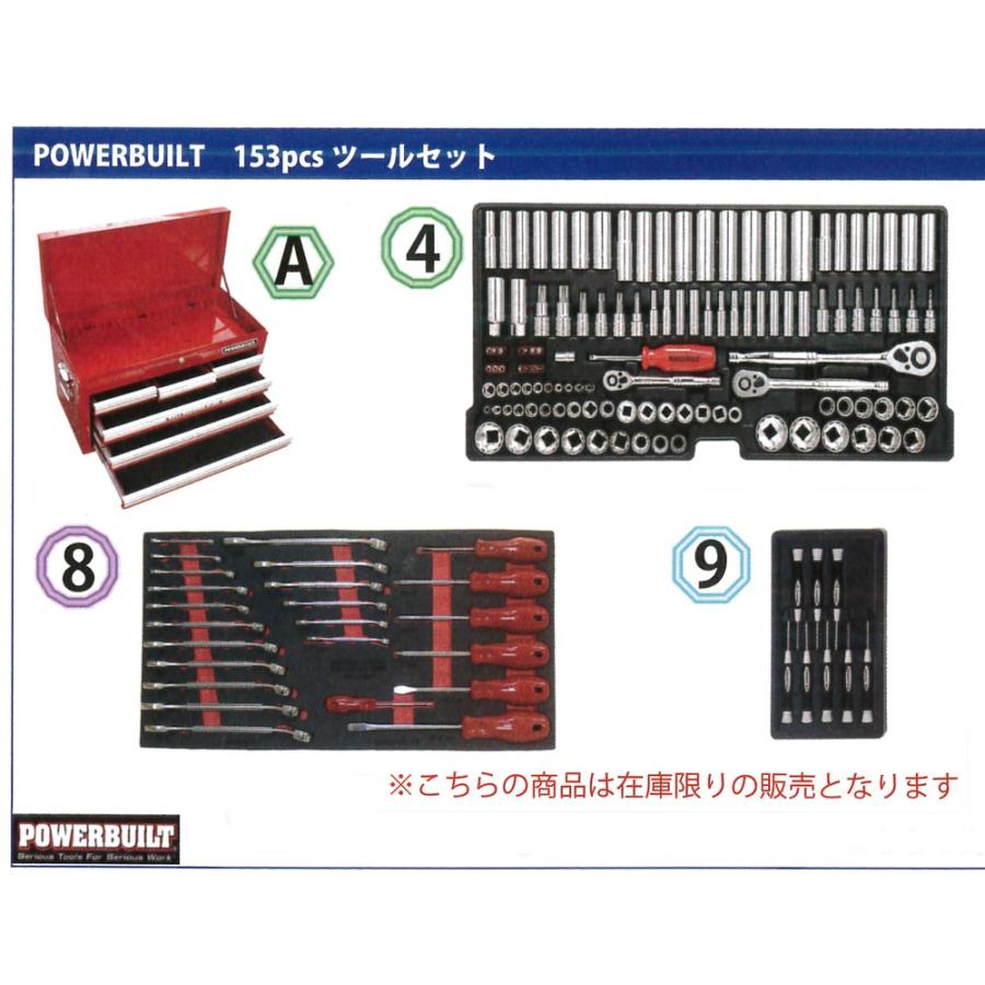 POWER BUILT(パワービルト) 153pcツールセット 1-PBC153W 