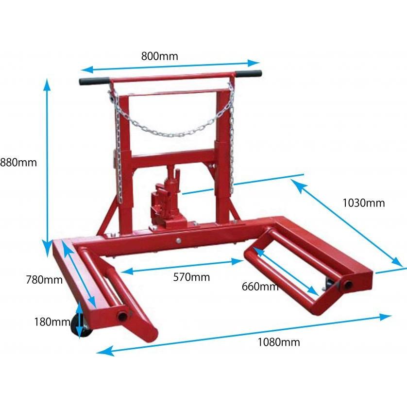 JTC ホイールドーリー 最大荷重：1t JTC1001C (代引不可/法人宛限定 