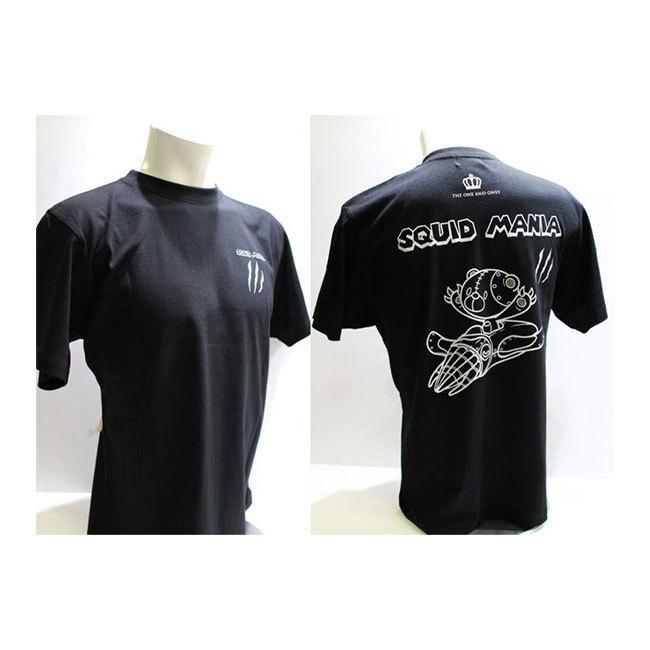 スクイッドマニア（SQUID MANIA）Tシャツ ロボクマ＆戦闘機（ブラック 